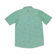 Men's - Gameday Guayabera - Green Short Sleeve Shirt