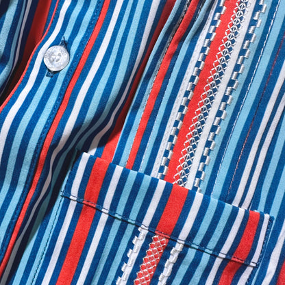 Guayabera - Liberty Stripe Short Sleeve Shirt
