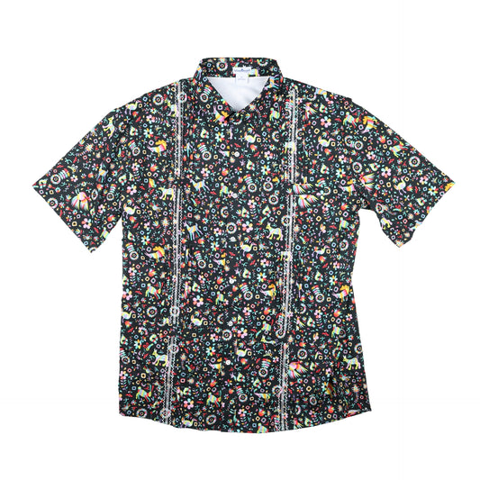Men’s - Guayabera - Dark Otomi Short Sleeve Shirt