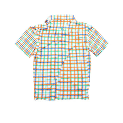 Spring 24 Plaid Polo Short Sleeve Shirt