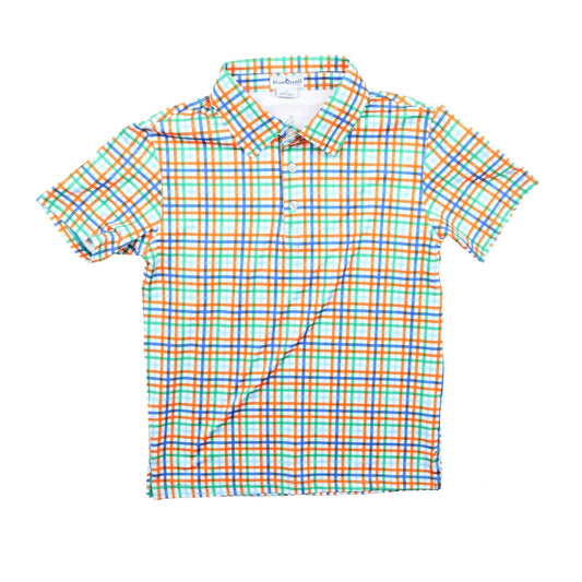 Spring 24 Plaid Polo Short Sleeve Shirt