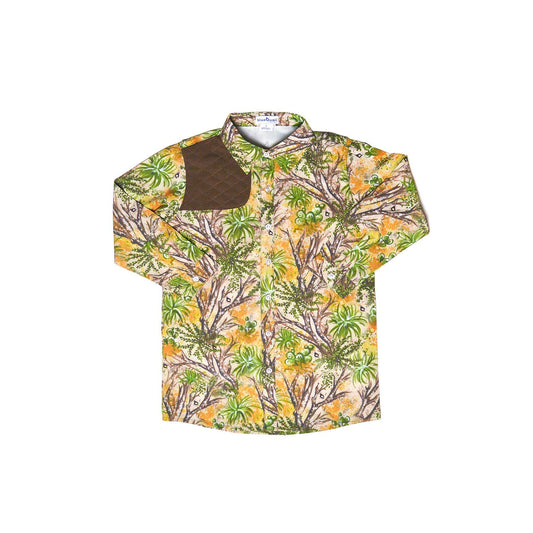 Men's - Cactus Camo & Brown Long Sleeve Shirt
