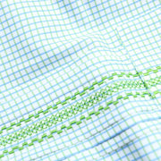 Guayabera - Light Blue/Light Green Check Short Sleeve Shirt