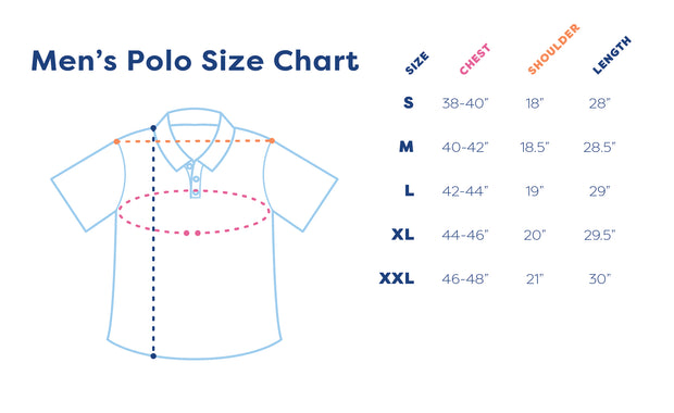 Men's - Baseball Polo Short Sleeve Shirt