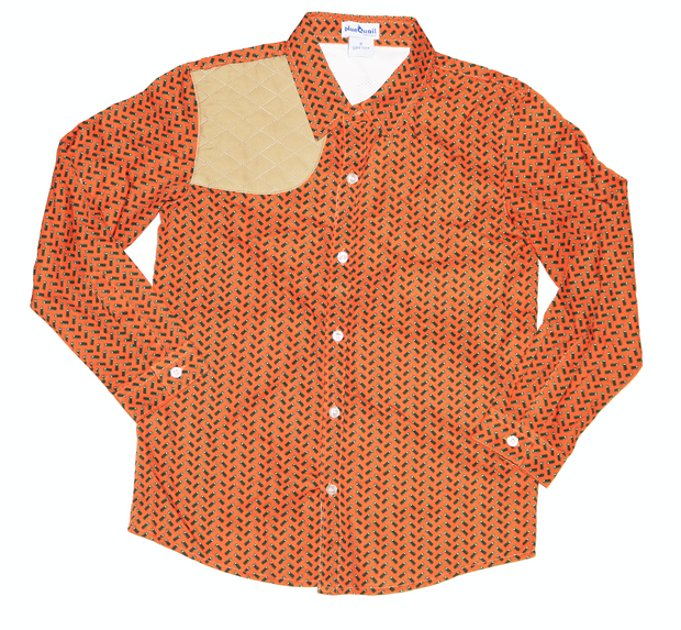 Blaze Orange/Green Shells & Khaki Long Sleeve Shirt