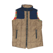 Khaki and Navy Vest
